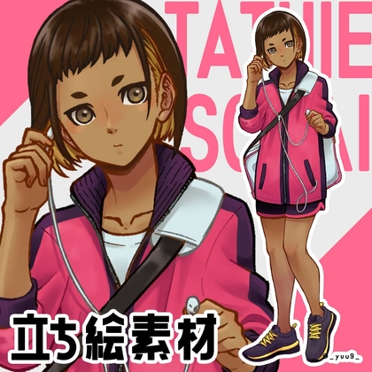 【立ち絵素材】陸上部女子
